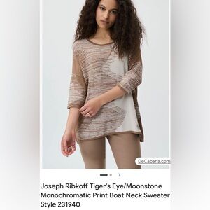 Joseph Ribkoff medium tiger’s eye/moonstone sweater